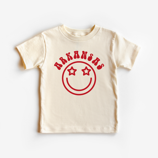 Arkansas Smiley Kids Graphic Tee