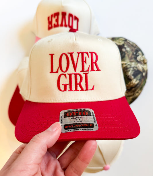 Lover Girl Red Vintage Hat