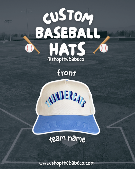 Custom Baseball Embroidered Hats
