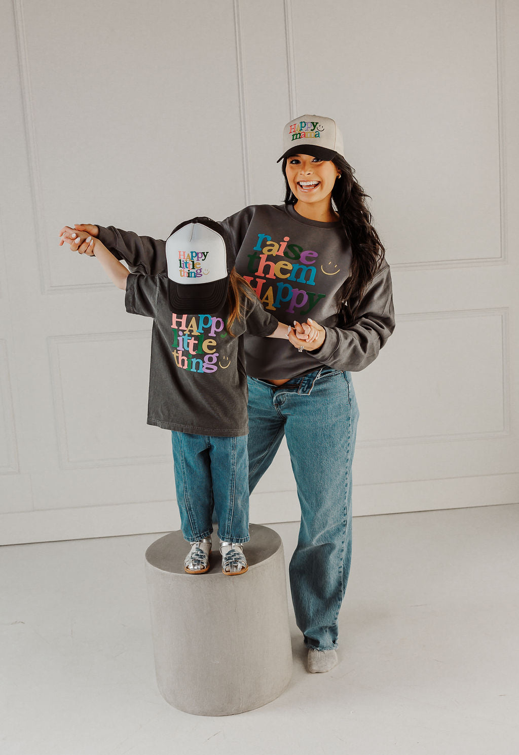 Happy Little Thing Kids Graphite Graphic Tee