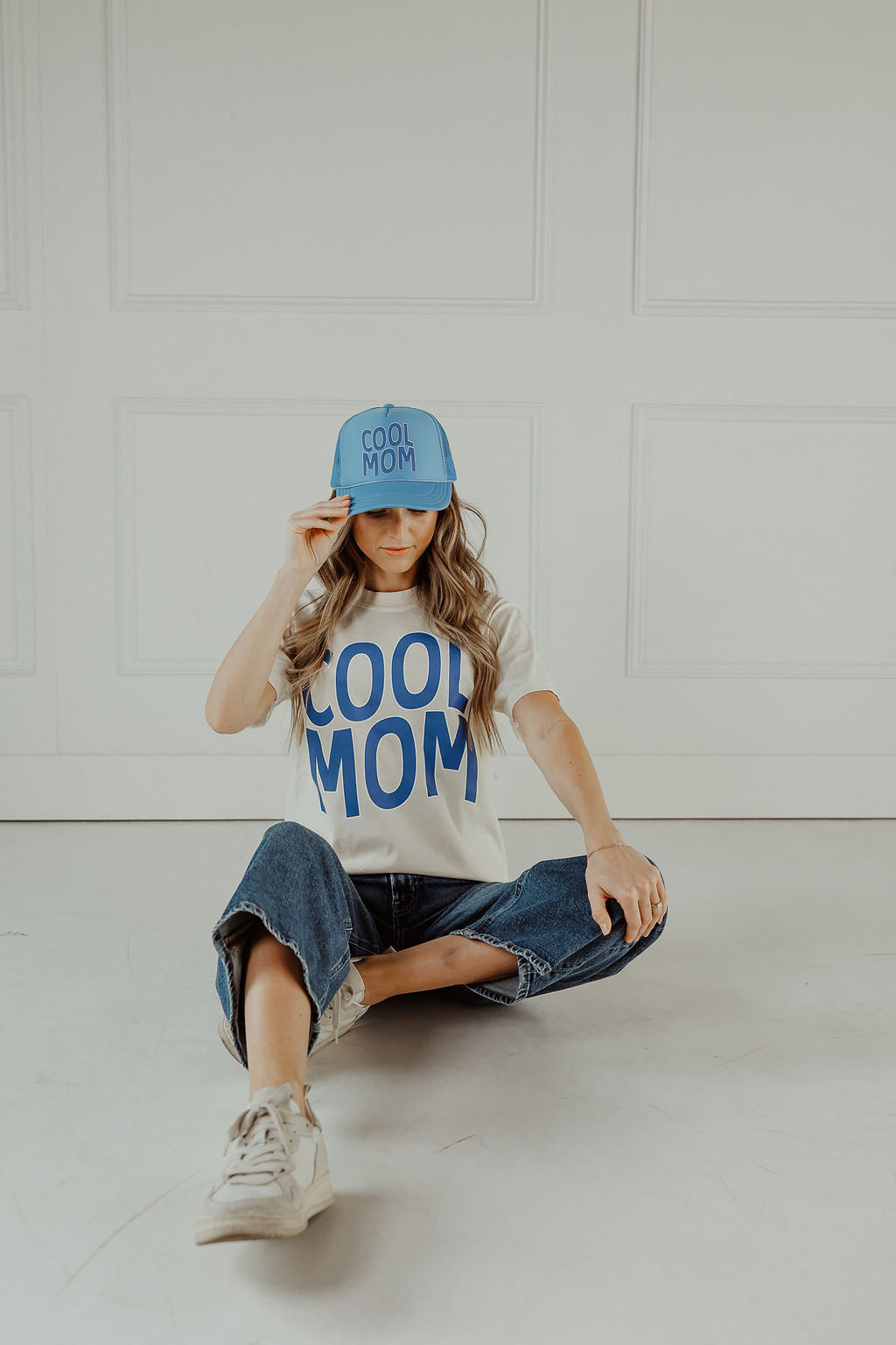 Cool Mom Blue Trucker Hat
