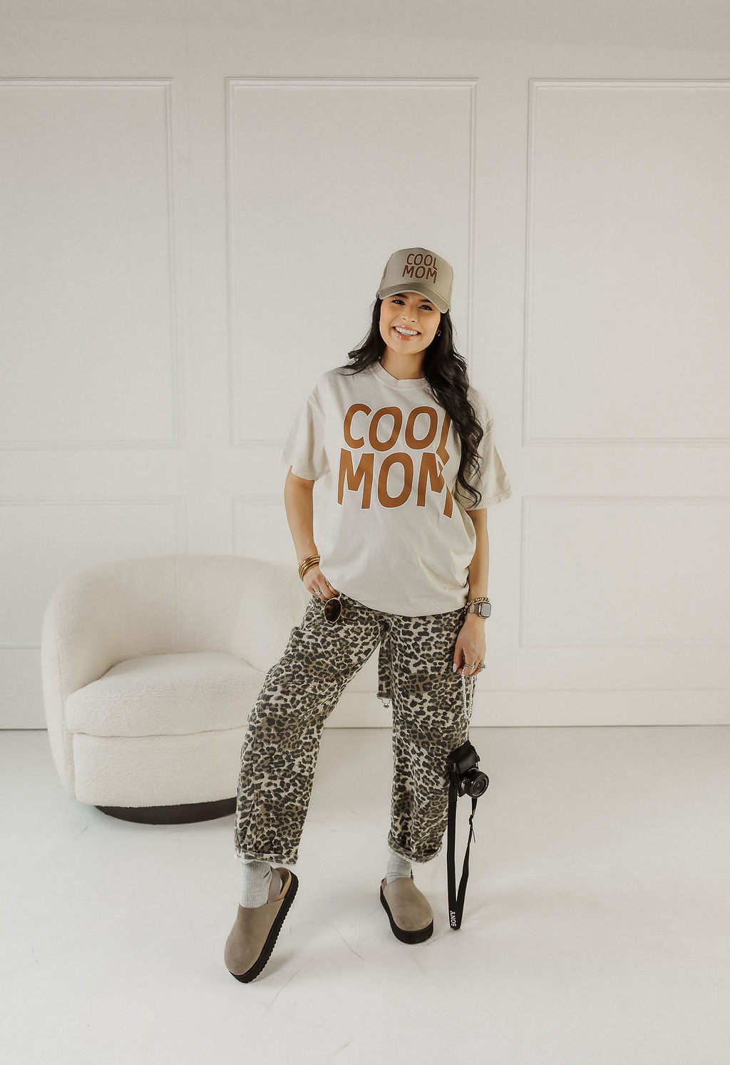 Cool Mom Khaki (brown) Trucker Hat