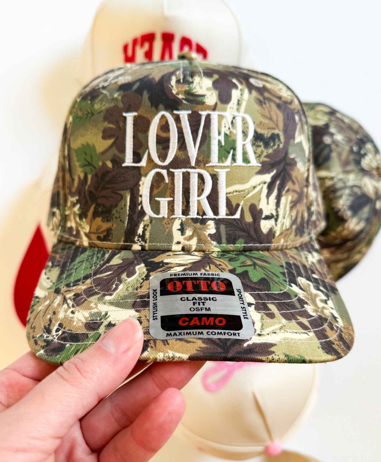 Lover Girl Camo Vintage Hat