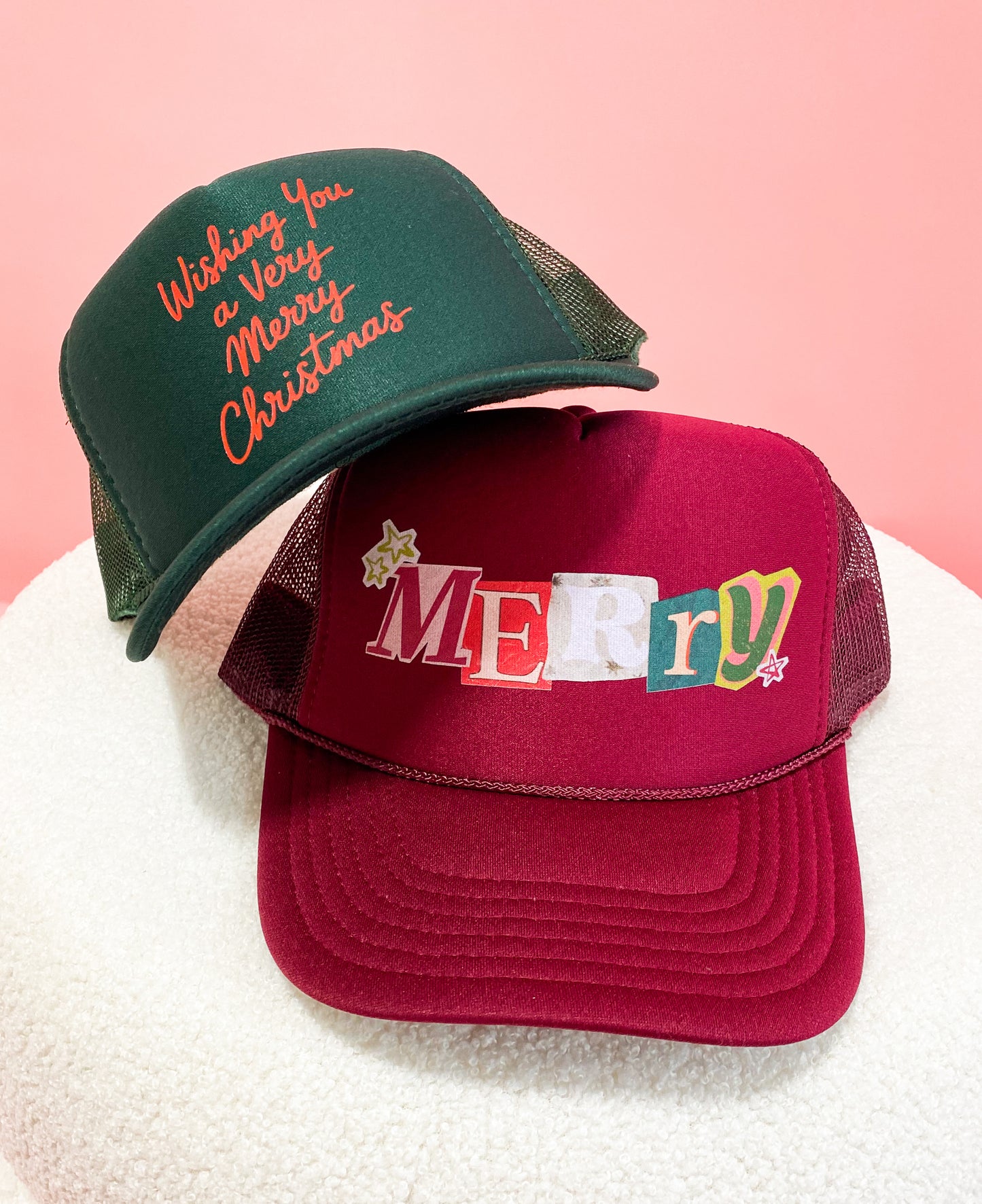Retro Merry Foam Trucker Hat