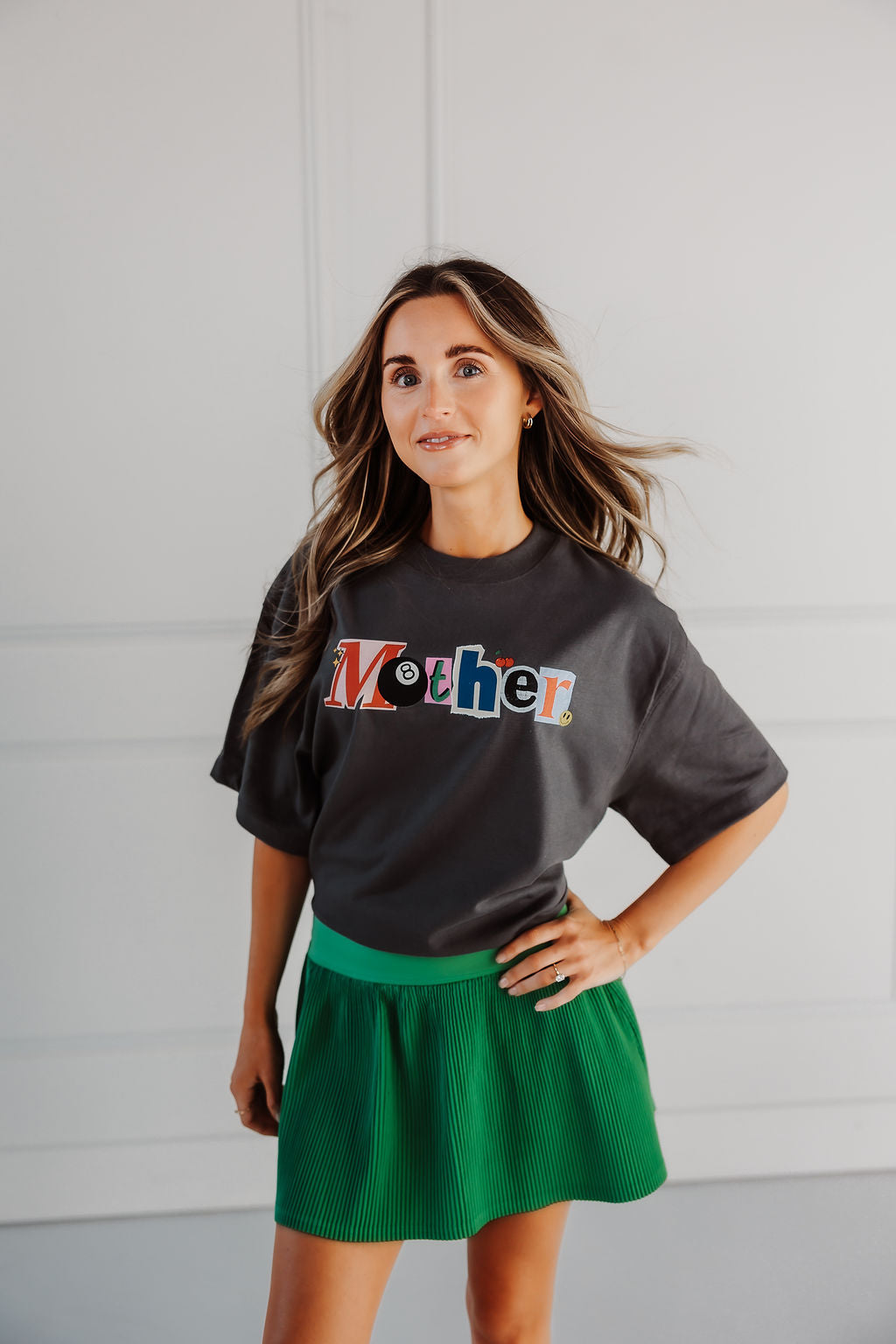 Mother Graphite Retro Oversized Graphic Tee