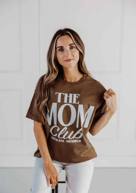 The Mom Club Oversized Graphic Tee