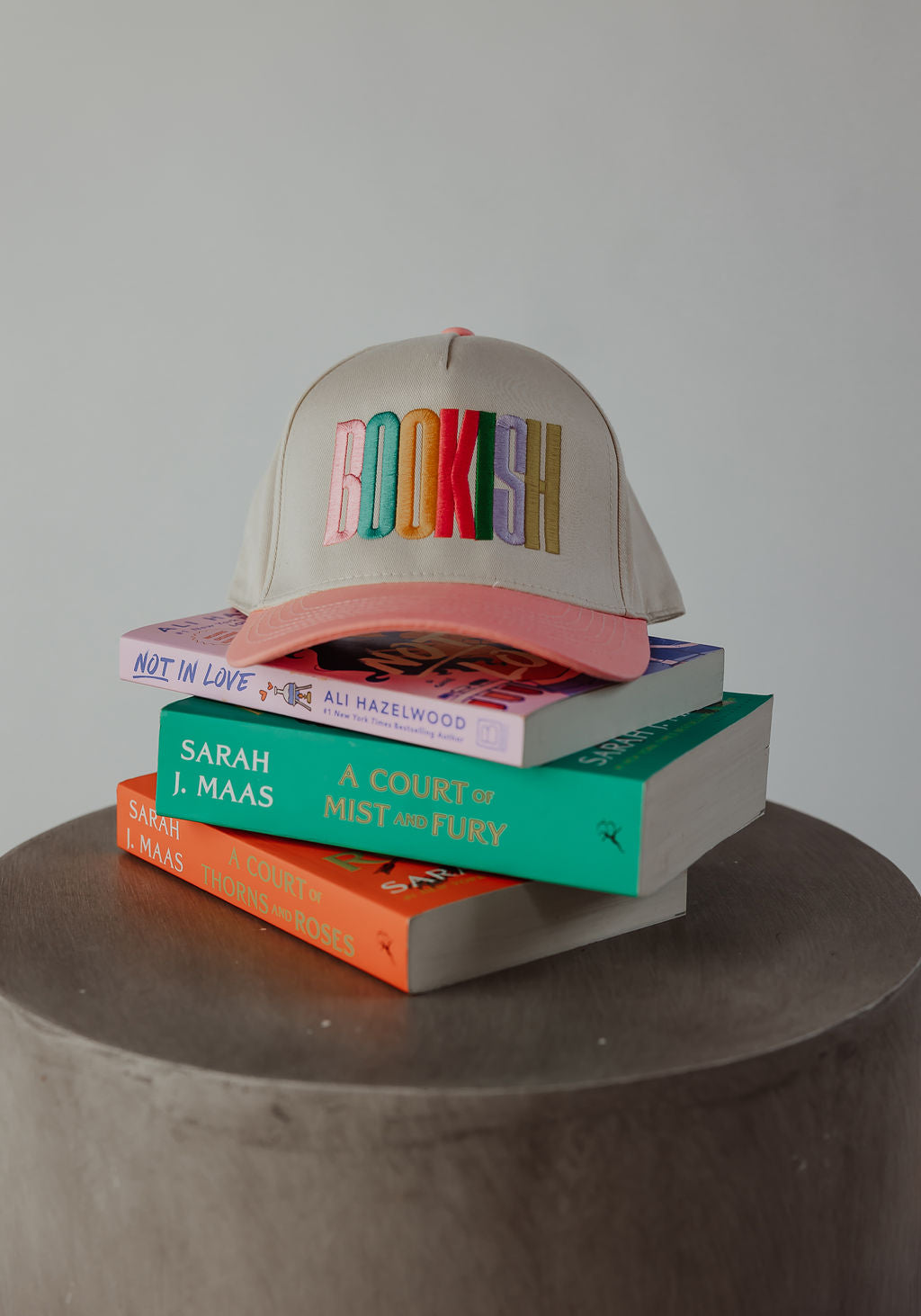 Bookish Rainbow Vintage Hat