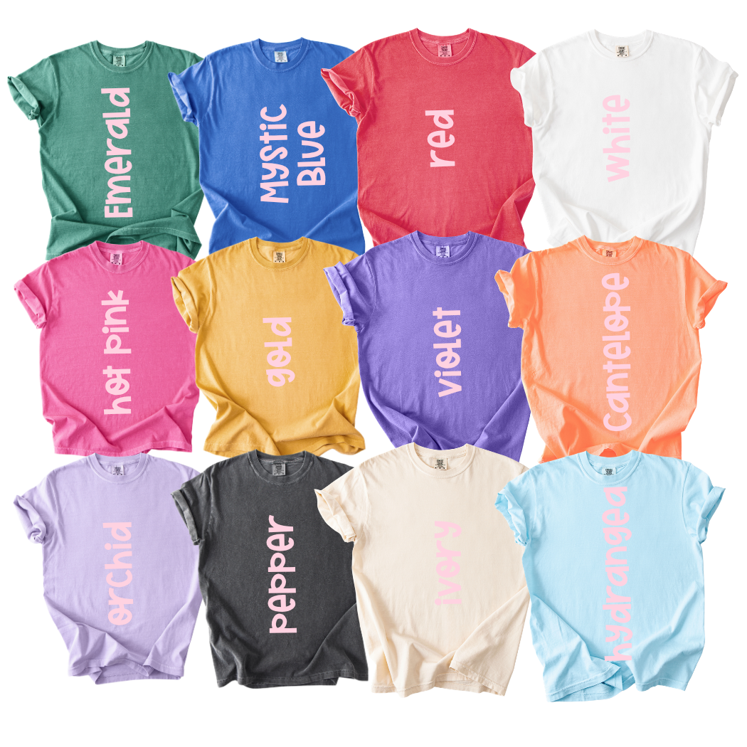 Custom Stripe School Spirit Graphic Tees