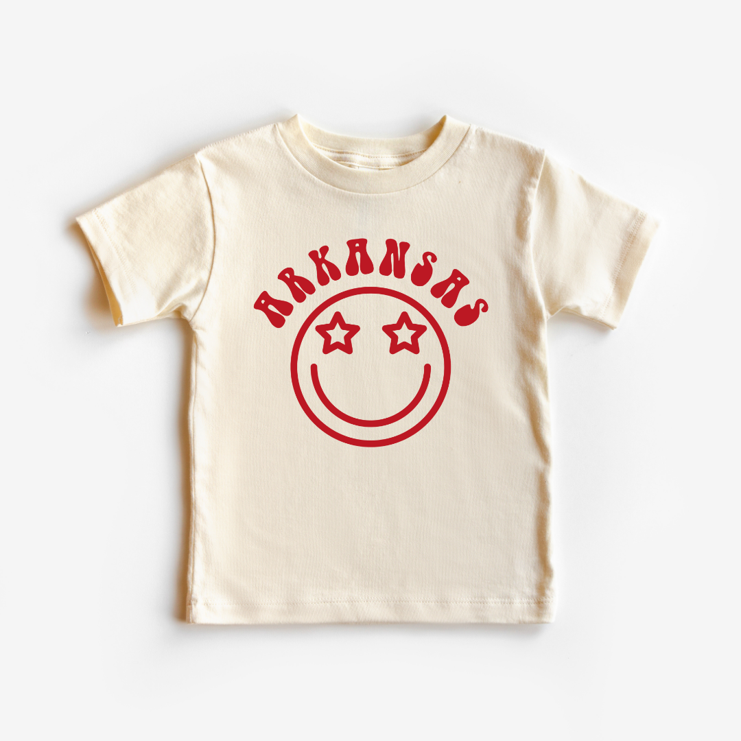 Arkansas Smiley Kids Graphic Tee