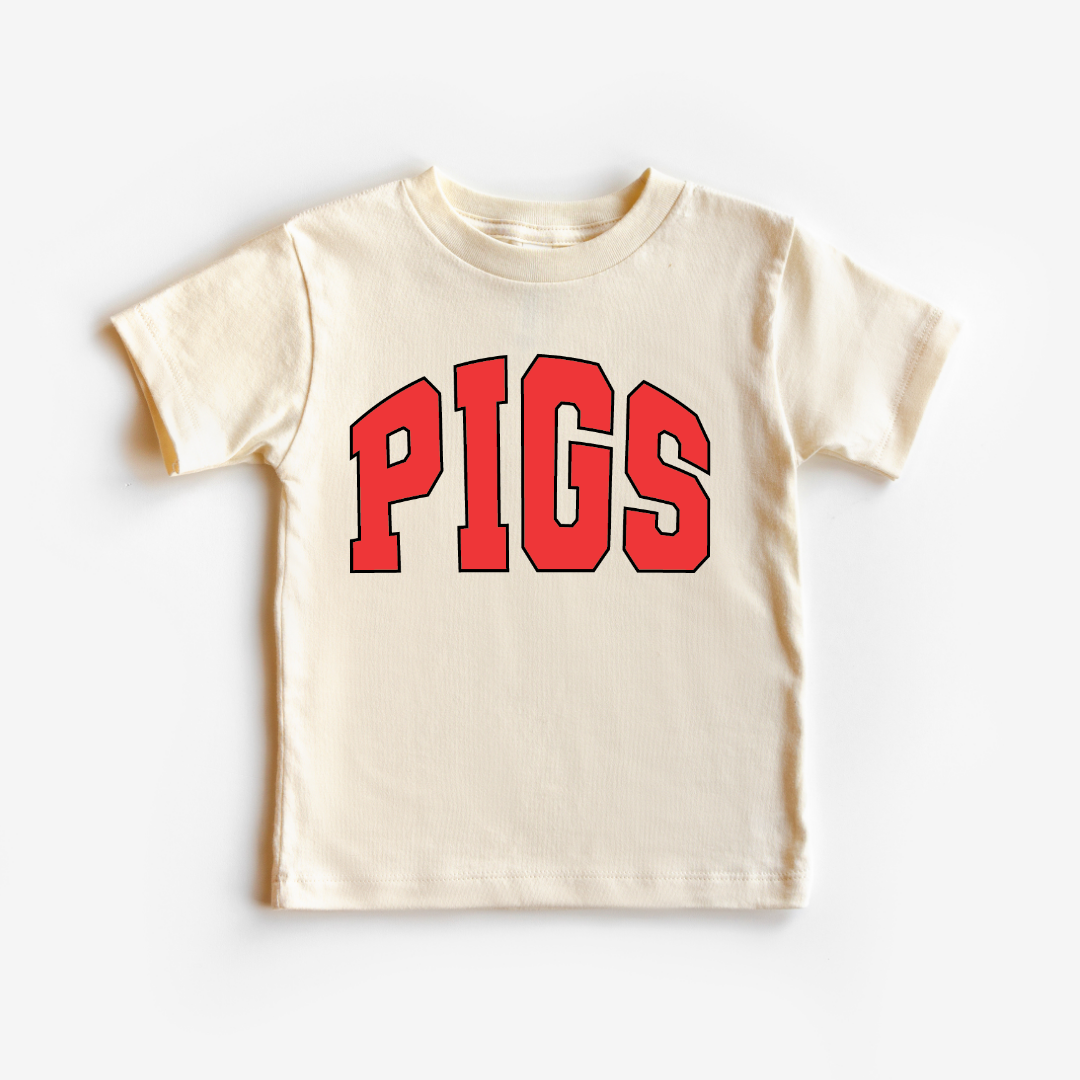 PIGS Sporty Varsity Graphic Tee