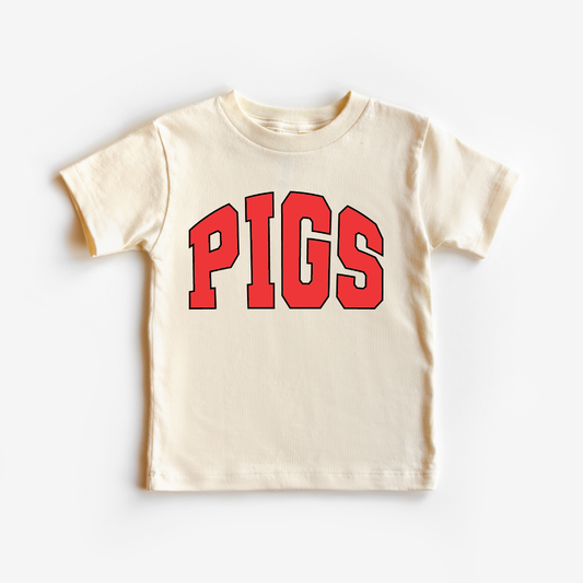 PIGS Sporty Varsity Graphic Tee