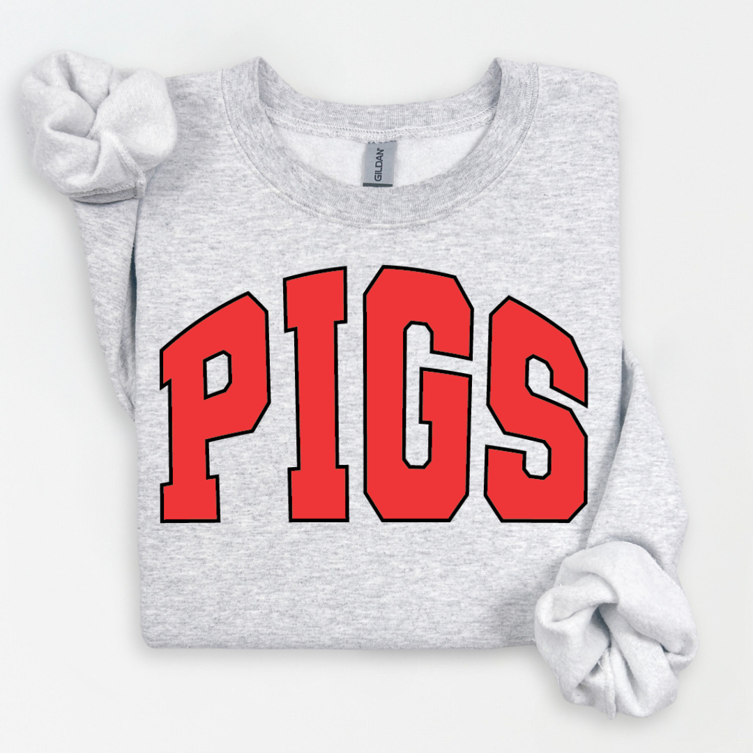 PIGS Heather Sweatshirt Youth & Adult