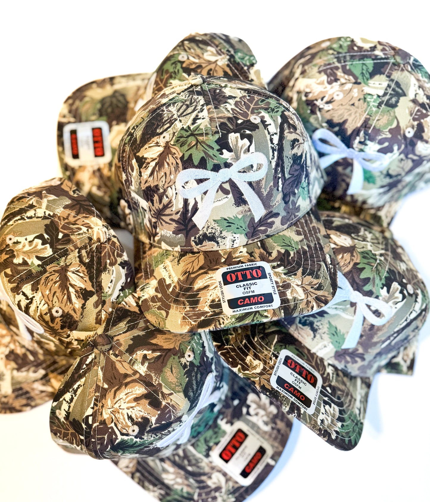 Camo Bow Vintage Hat