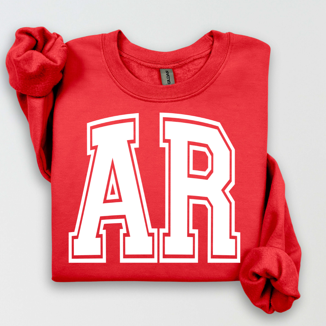 AR Arch Varsity Red Sweatshirt Youth & Adult