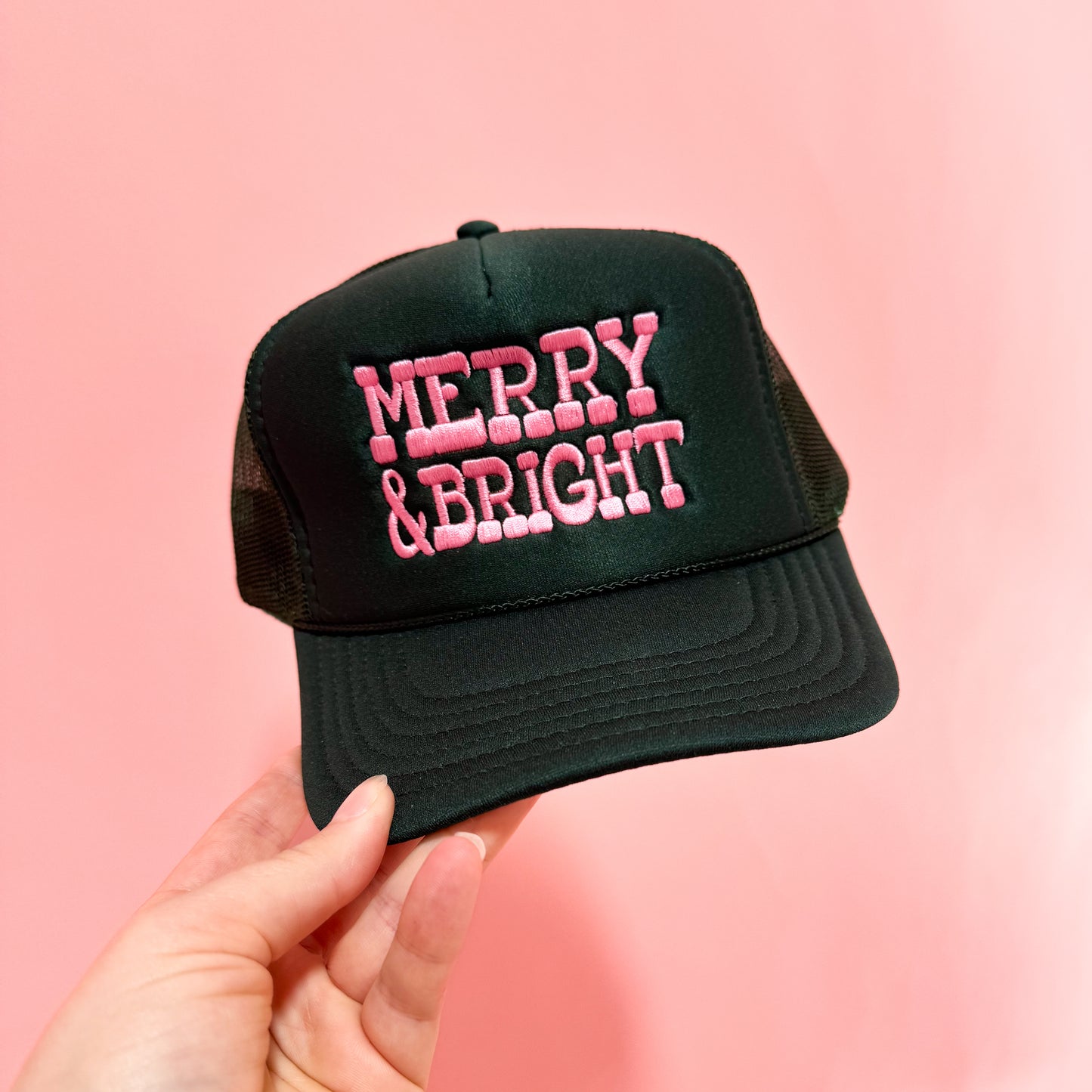 Merry & Bright Foam Trucker Hat