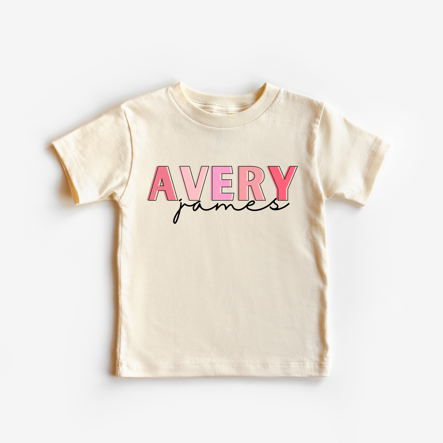 Pink Custom Name Tee