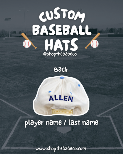 Custom Baseball Embroidered Hats