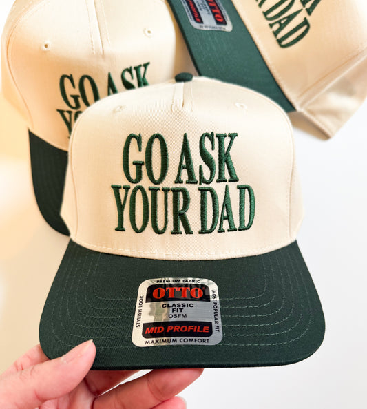 Go Ask Your Dad Vintage Hat