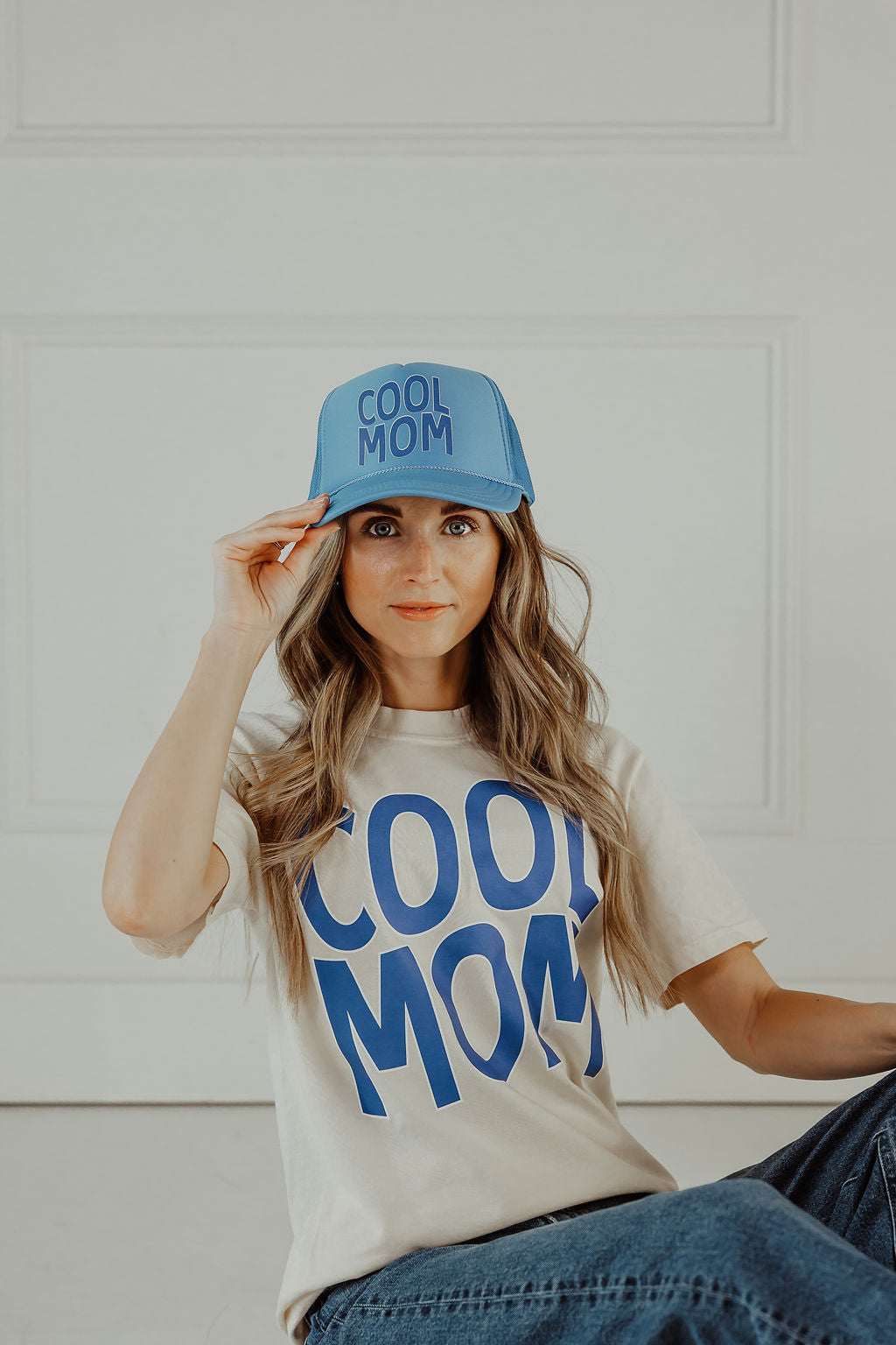 Cool Mom Graphic Tee (Blue & Pink options)