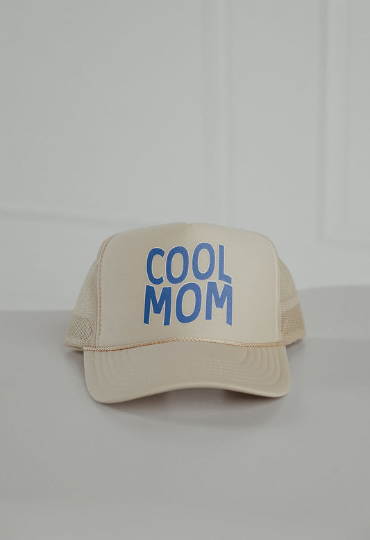 Cool Mom Nude (blue) Trucker Hat