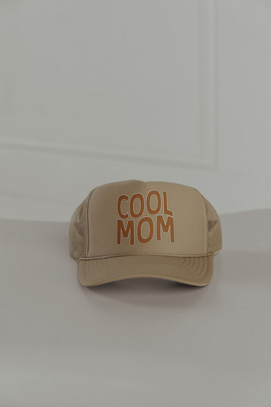 Cool Mom Khaki (brown) Trucker Hat