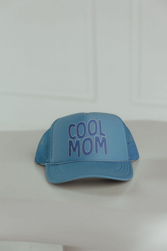 Cool Mom Blue Trucker Hat