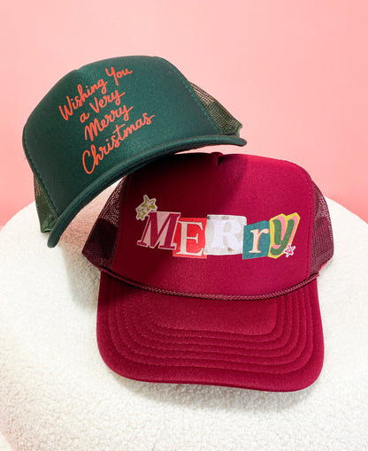 Retro Merry Foam Trucker Hat