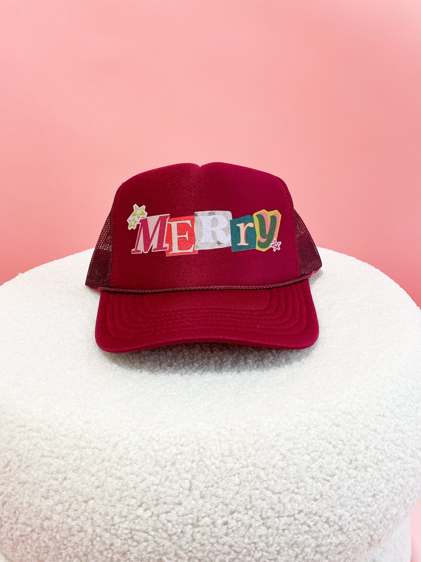 Retro Merry Foam Trucker Hat