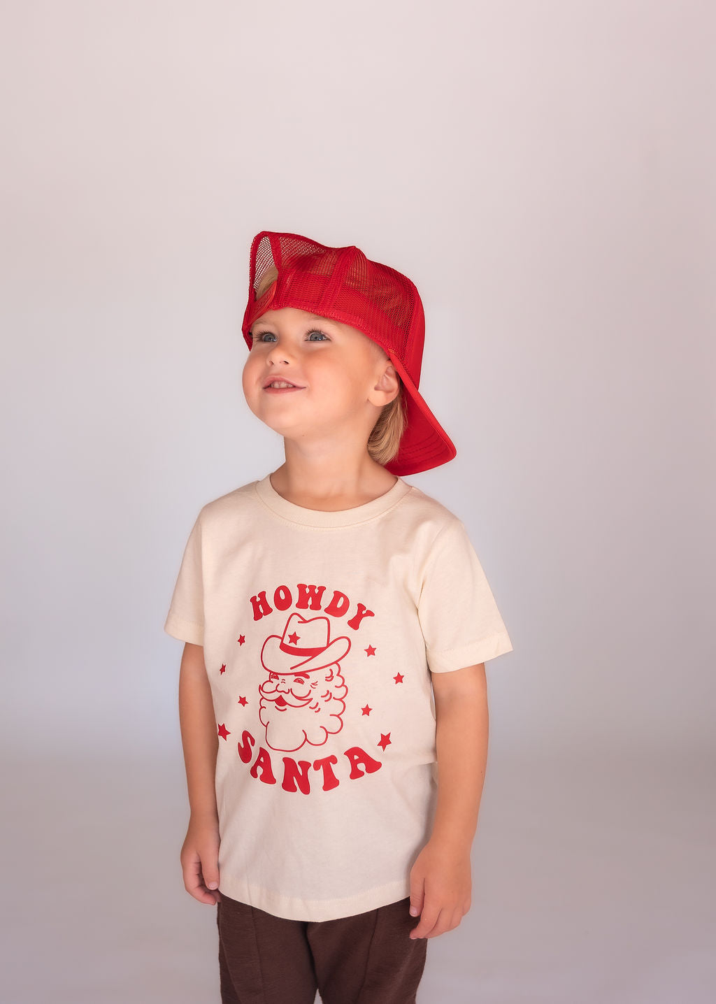 Howdy Santa Graphic Christmas Tee