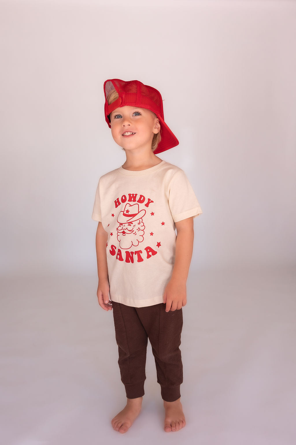 Howdy Santa Graphic Christmas Tee