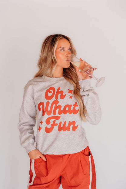 Oh What Fun Adult Christmas Sweatshirt