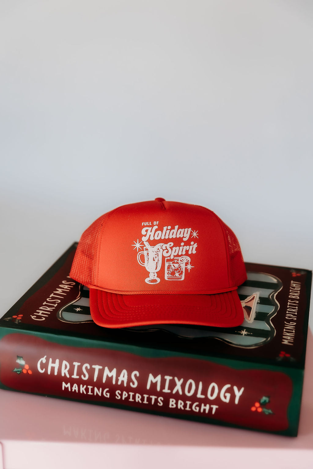 Full of Holiday Spirits Red Foam Trucker Hat