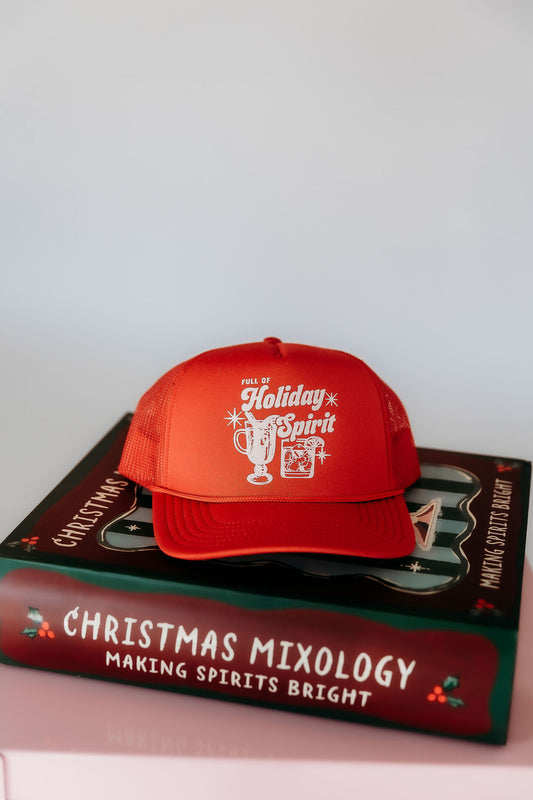 Full of Holiday Spirits Red Foam Trucker Hat