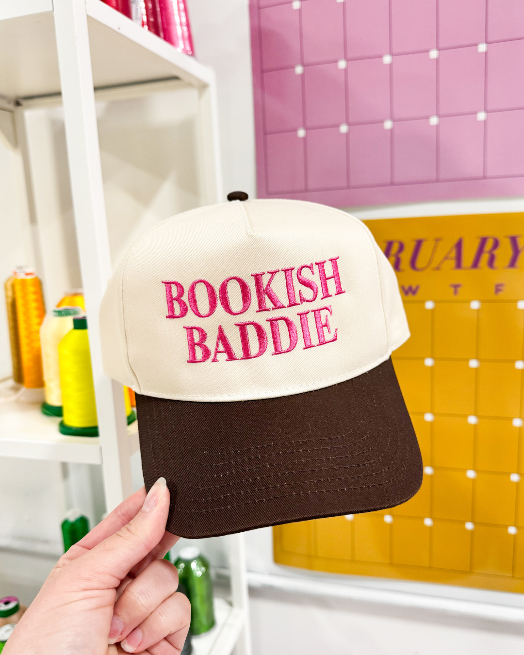 Bookish Baddie Embroidered Hat