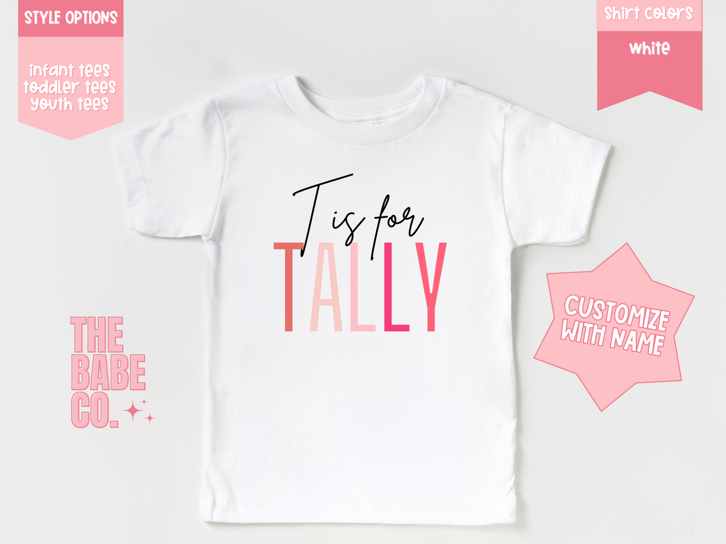 Pretty in Pink Name Tee