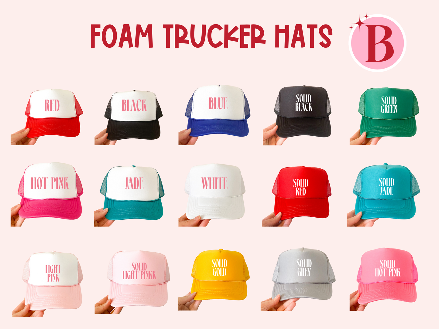 Custom Name Hats